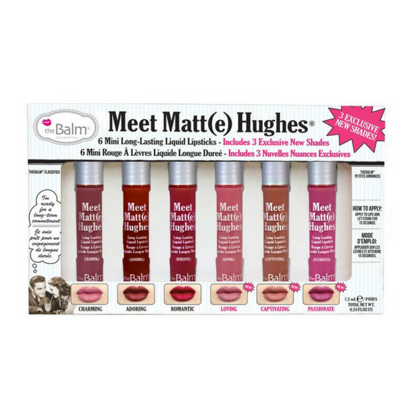 theBalm Cosmetics Meet Matte Hughes Set of 6 Mini Long-Lasting Liquid Lipsticks - GetDollied Canada