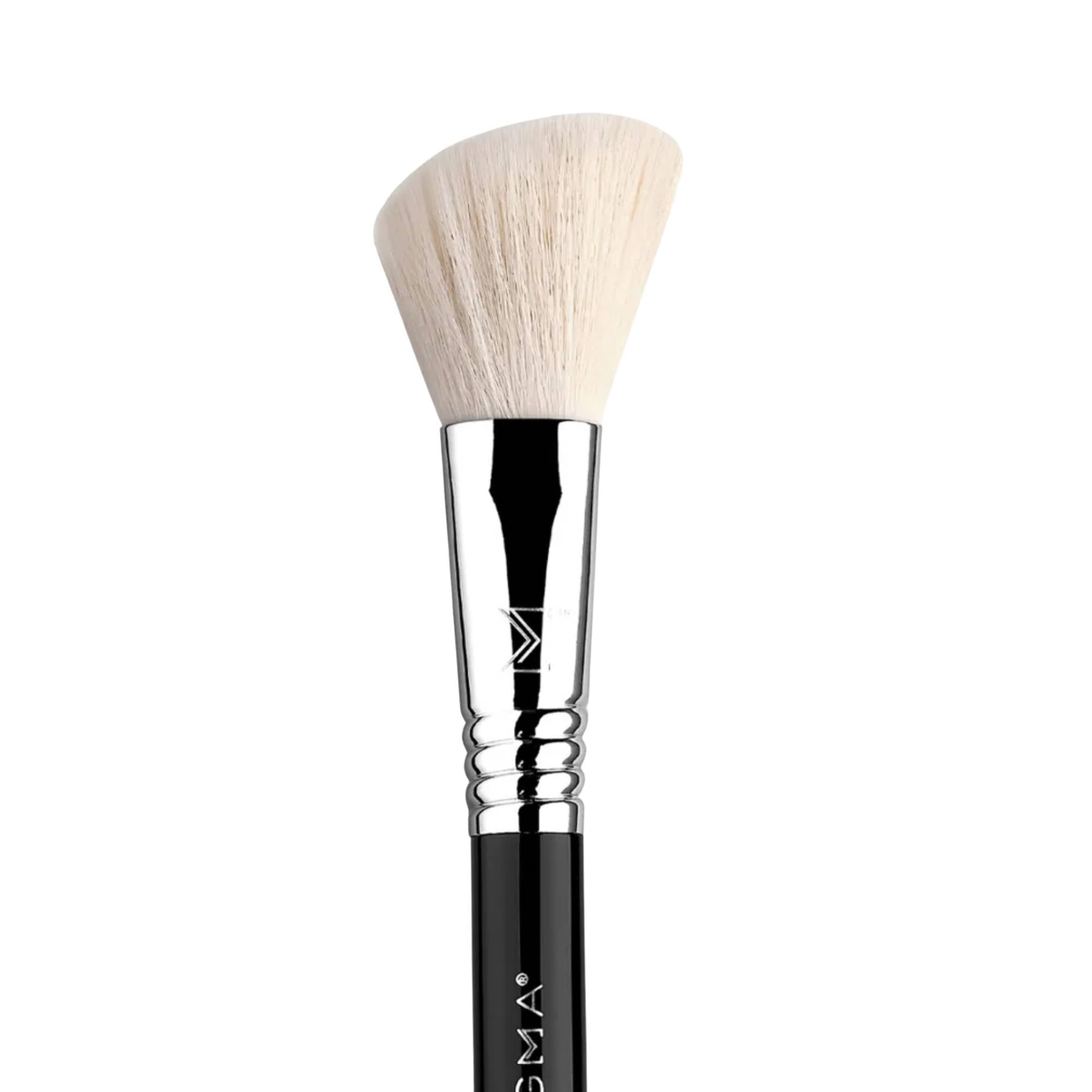 SIGMA F40 Large Angled Contour Brush - Black/Chrome